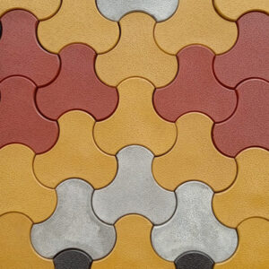 3D Trihex Coloured Cabro Blocks